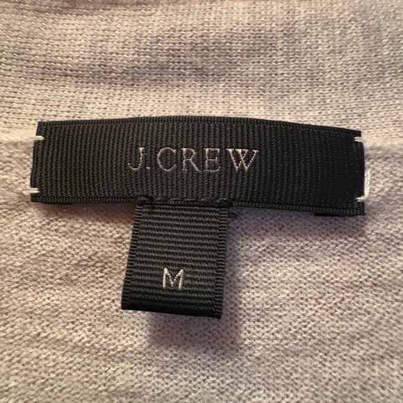 J.Crew Embellished Jewel Grey Cardigan 100% Merino Wool. Women’s size Medium. - Picture 3 of 12